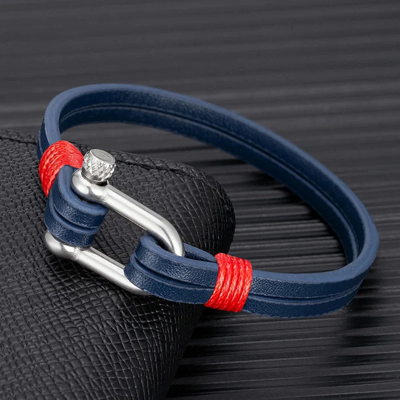 Mettz Nautical Leather Bracelet - Mettz Signature