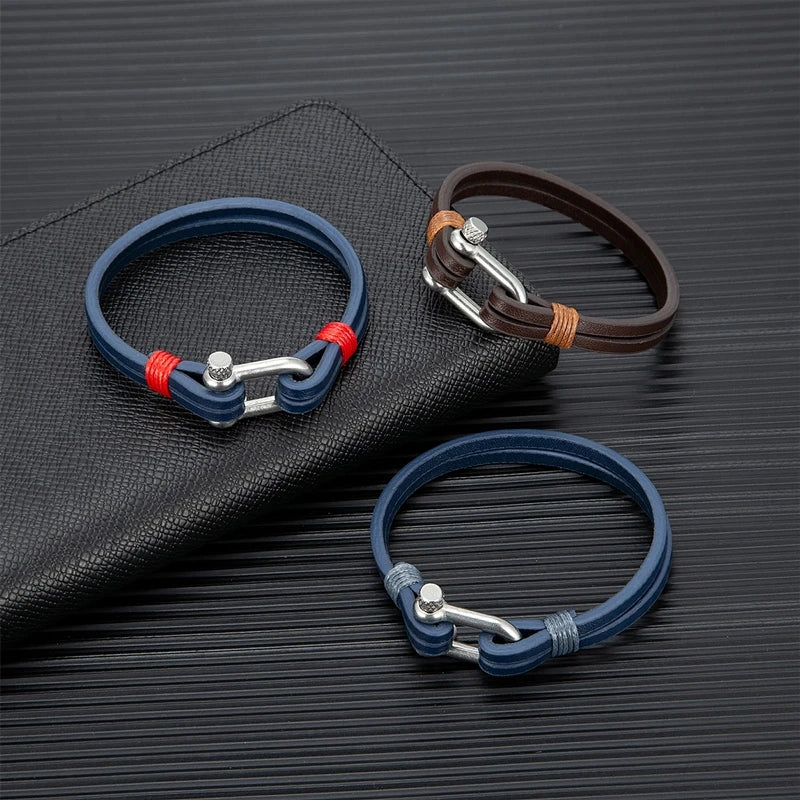 Mettz Nautical Leather Bracelet - Mettz Signature
