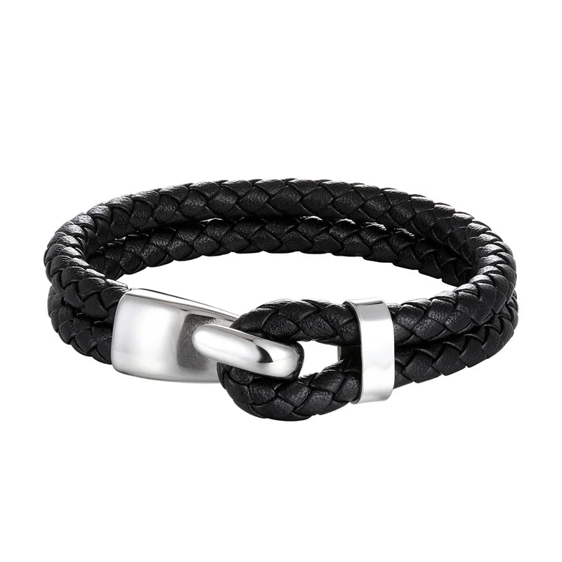Mettz Leather Anchor Bracelet - Mettz Signature