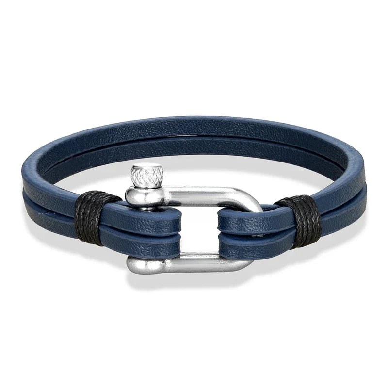 Mettz Nautical Leather Bracelet - Mettz Signature