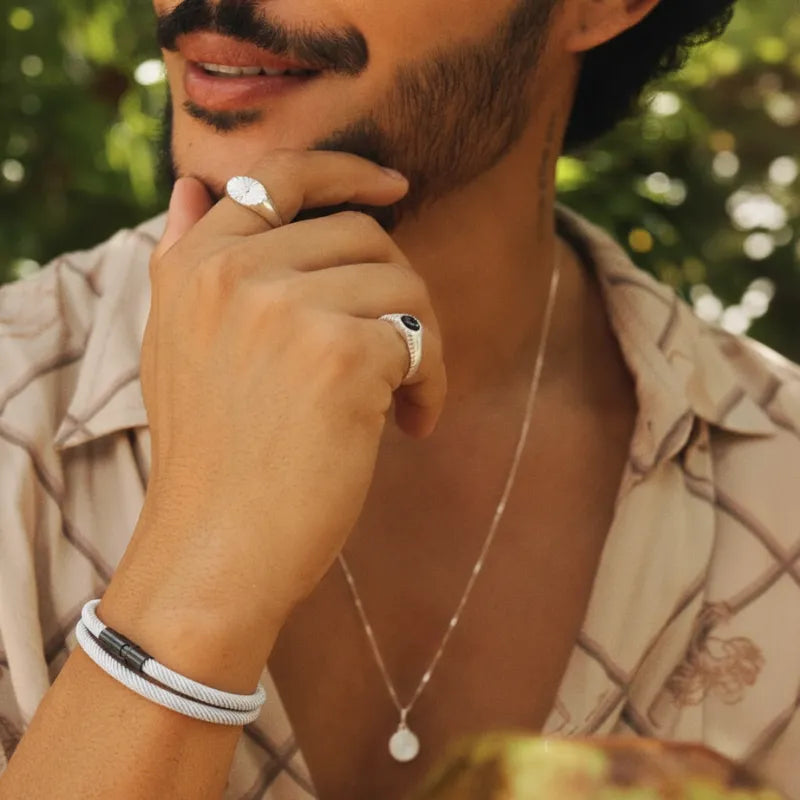 Minimalist Gray Rope Bracelet - Mettz Signature