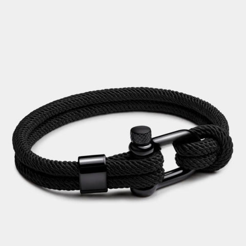 Malibu Black Navy Rope Bracelet - Mettz Signature