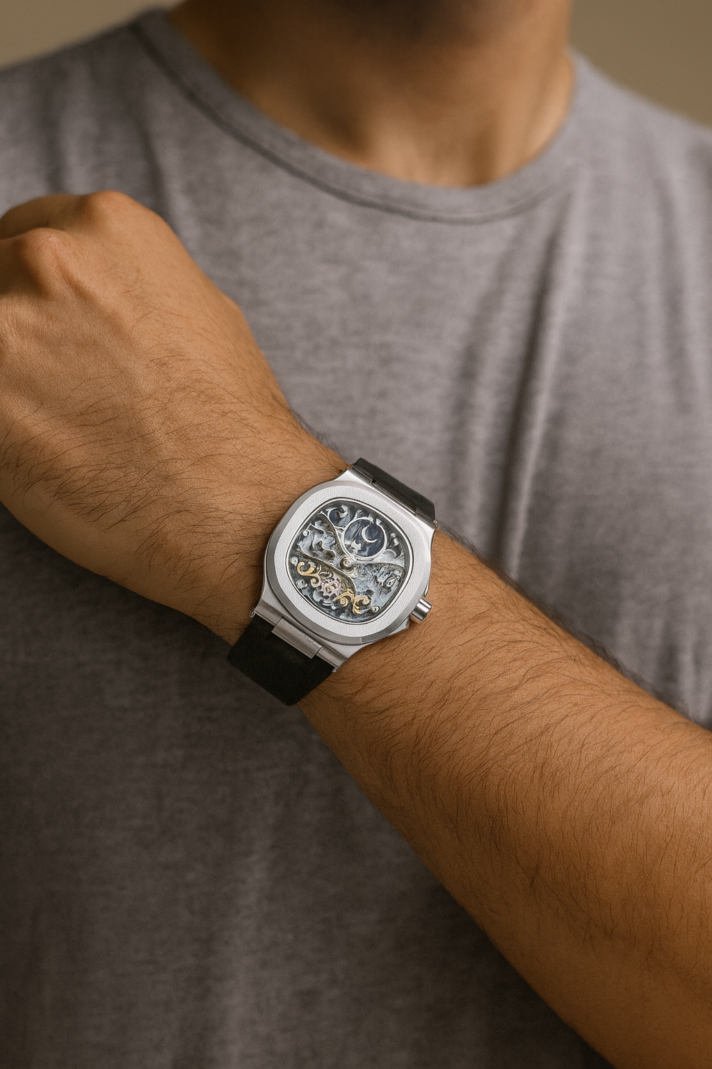 METTZ LUNAR |  SILVER/BLACK Mettz Signature