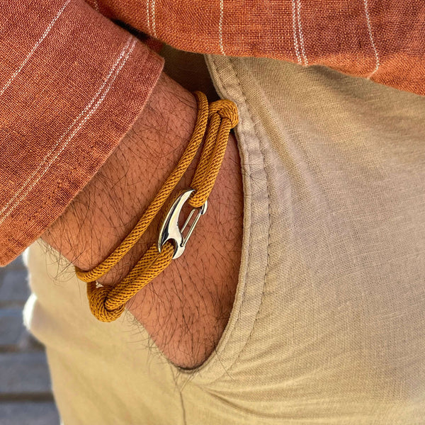 Milan Mustard Rope Bracelet Explorer - Mettz Signature