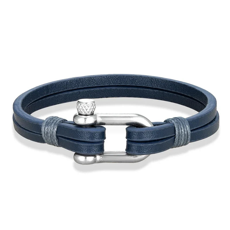 Mettz Nautical Leather Bracelet - Mettz Signature