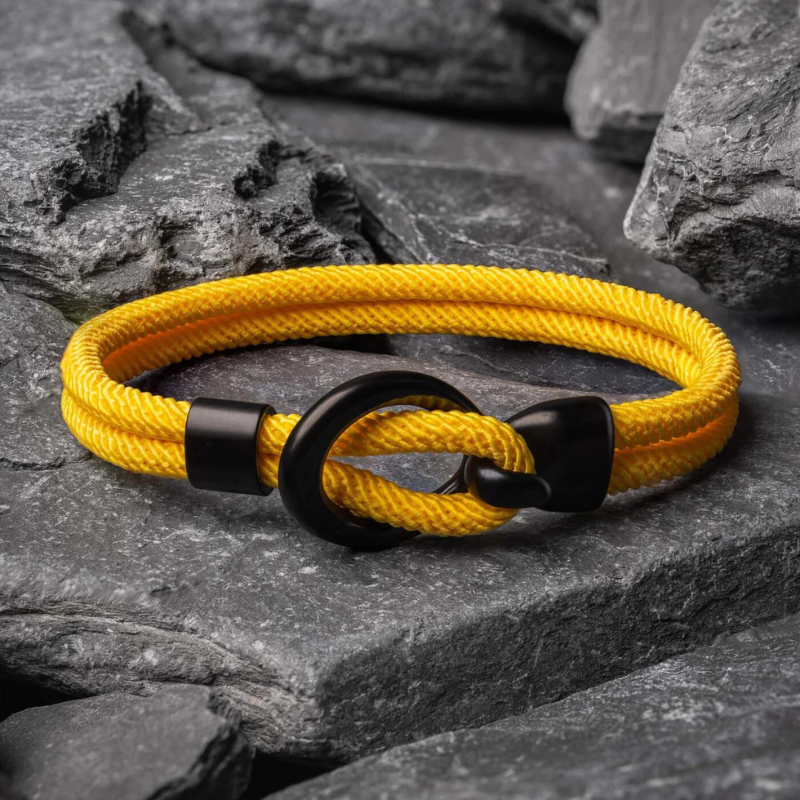 Argenta Yellow Braided Rope Bracelet - Mettz Signature