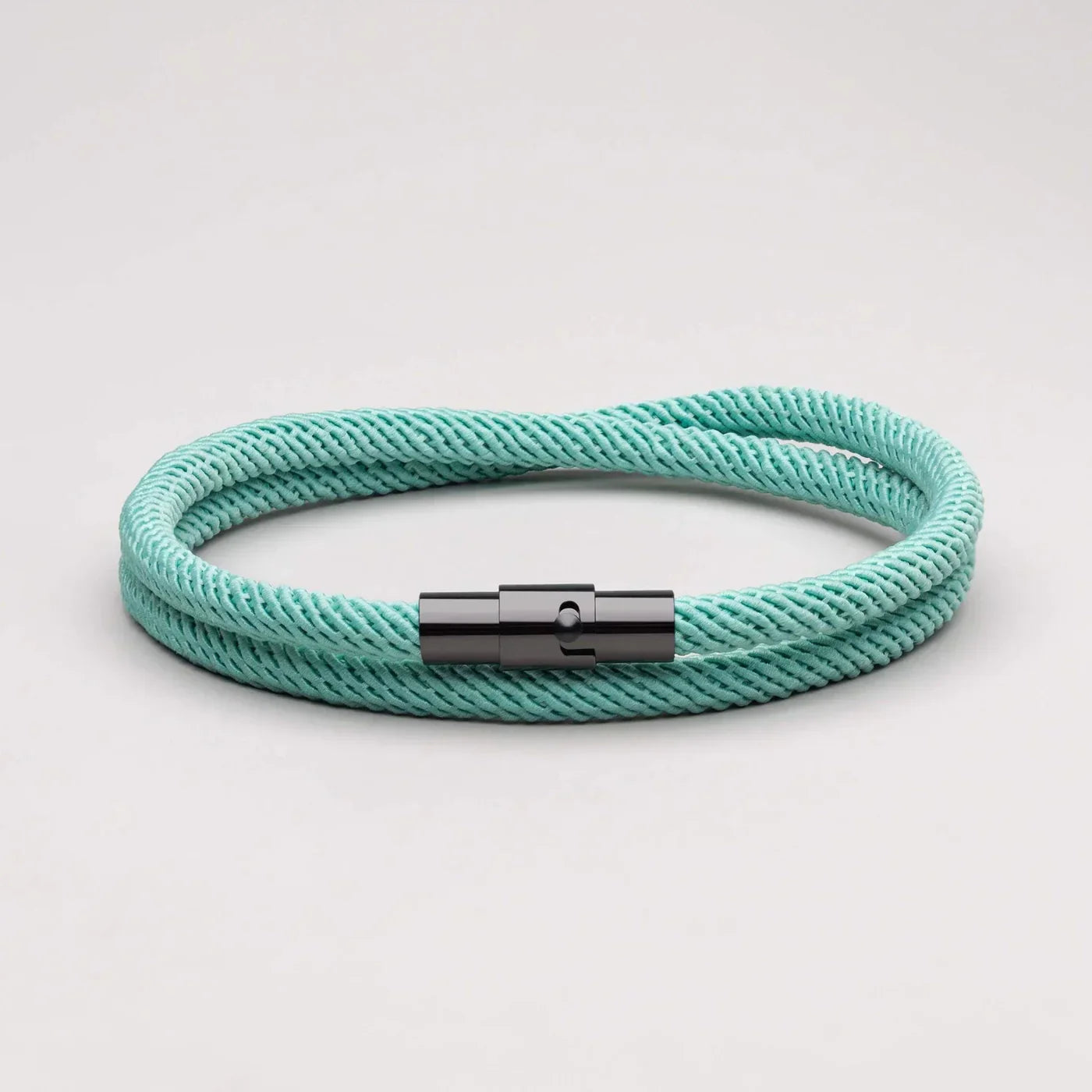 Milan Light Blue Minimalist Wave Rope Bracelet - Mettz Signature